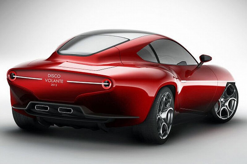 Red Alfa Romeo Disco Volante concept