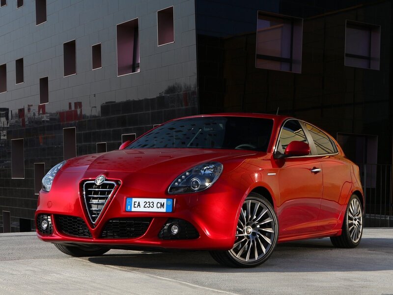 Red Alfa Romeo Giulietta — Dramatic, Afternoon, Photograph