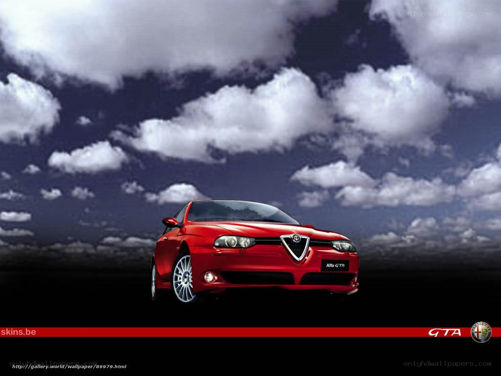 Red Alfa Romeo GTA car