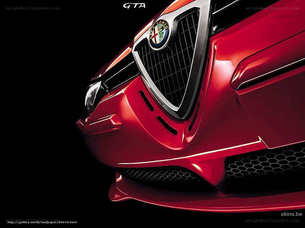 red alfa romeo gta front