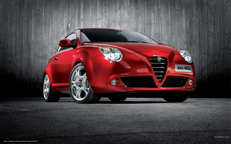 Red Alfa Romeo MiTo — Dramatic