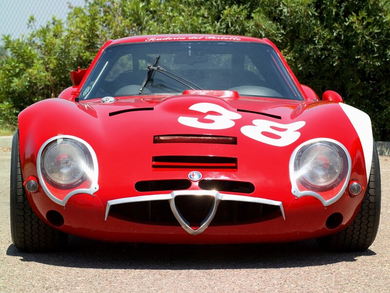 Red Alfa Romeo race car