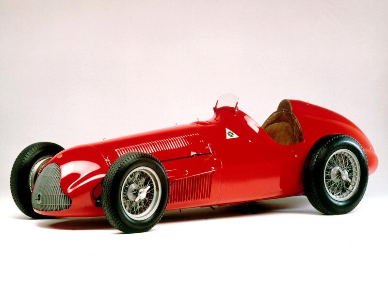 Red Alfa Romeo race car