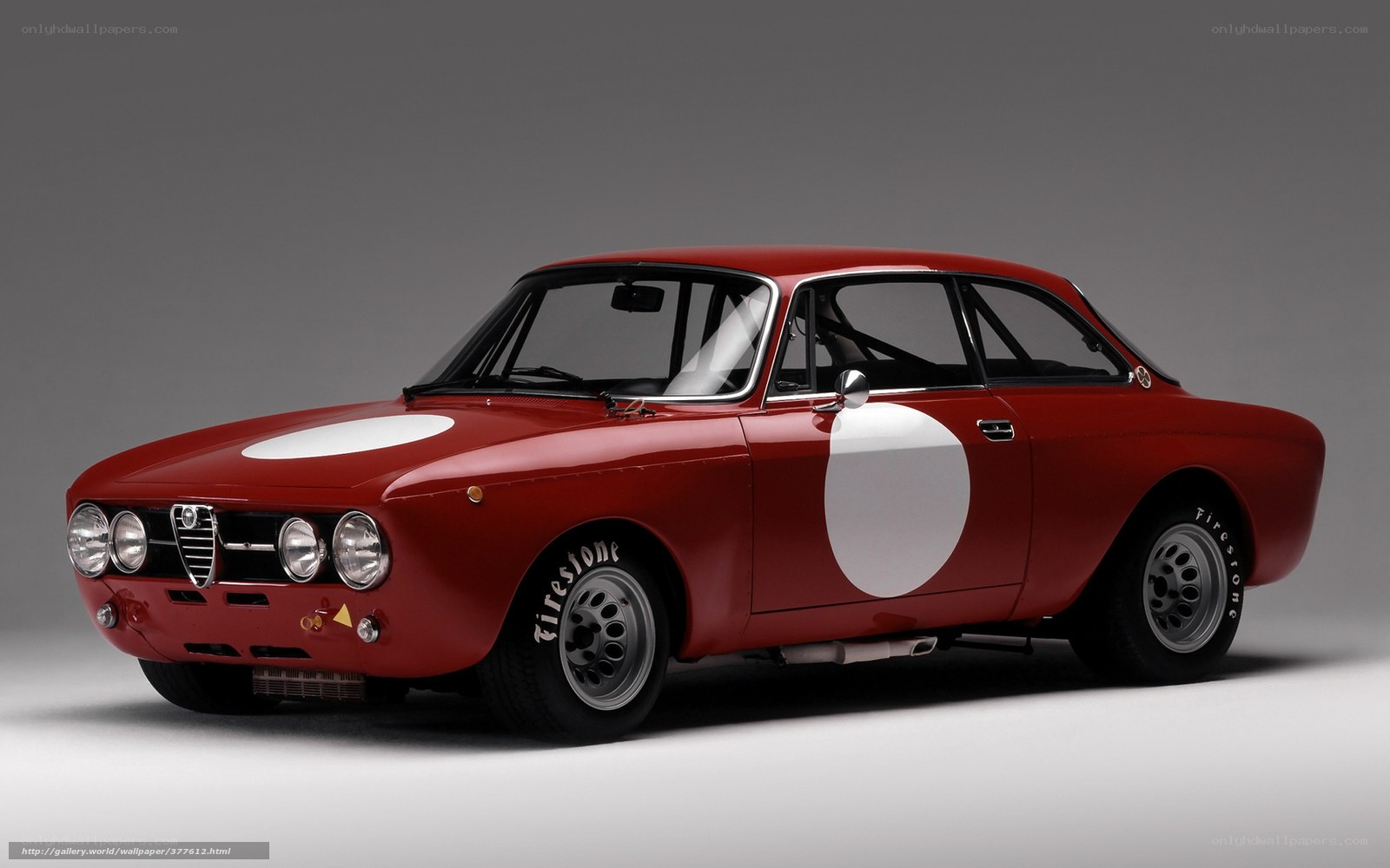 Red Alfa Romeo race car
