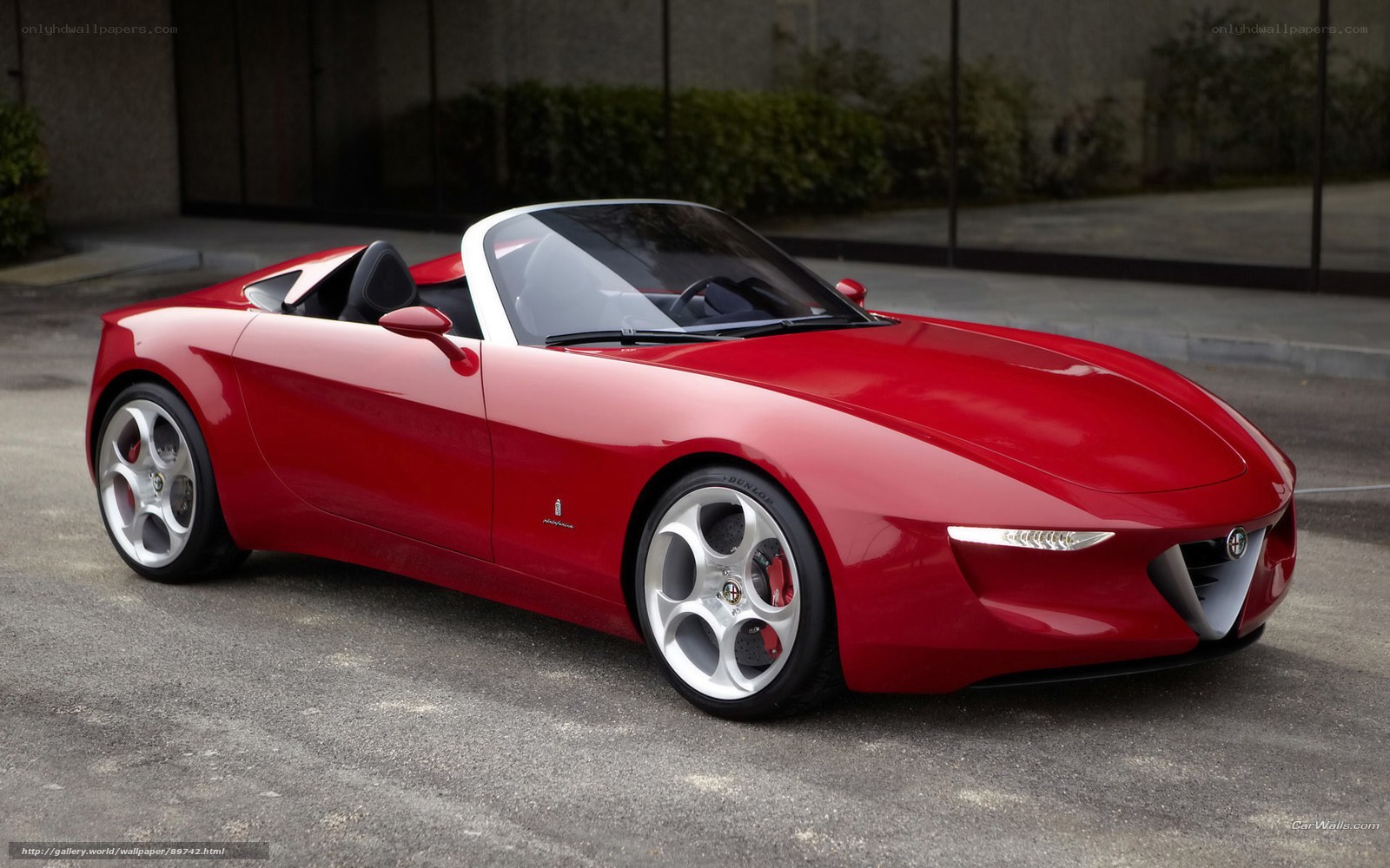 Red Alfa Romeo Spider Concept