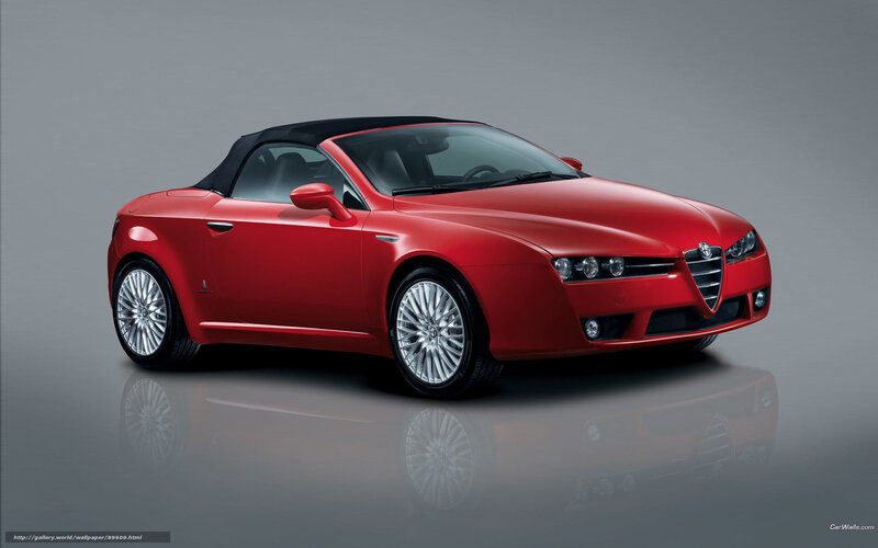 Red Alfa Romeo Spider — Neutral