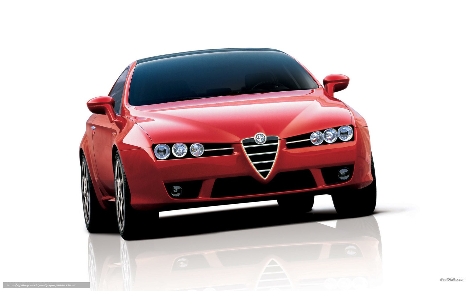 Red Alfa Romeo sports car