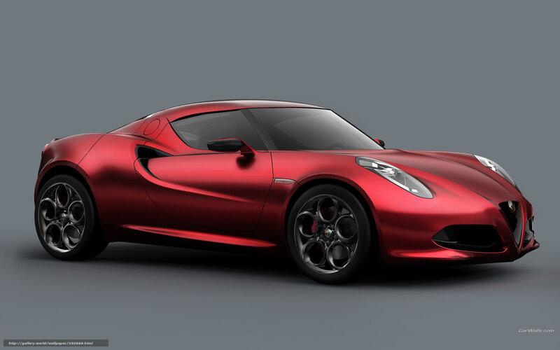 Red Alfa Romeo sports car