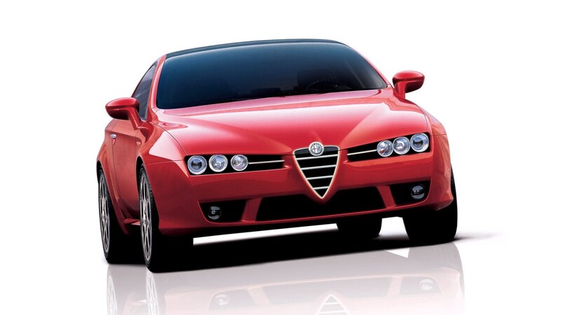 Red Alfa Romeo sports car