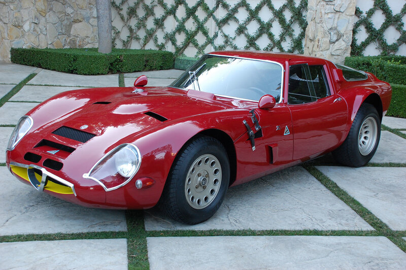 Red Alfa Romeo sports car