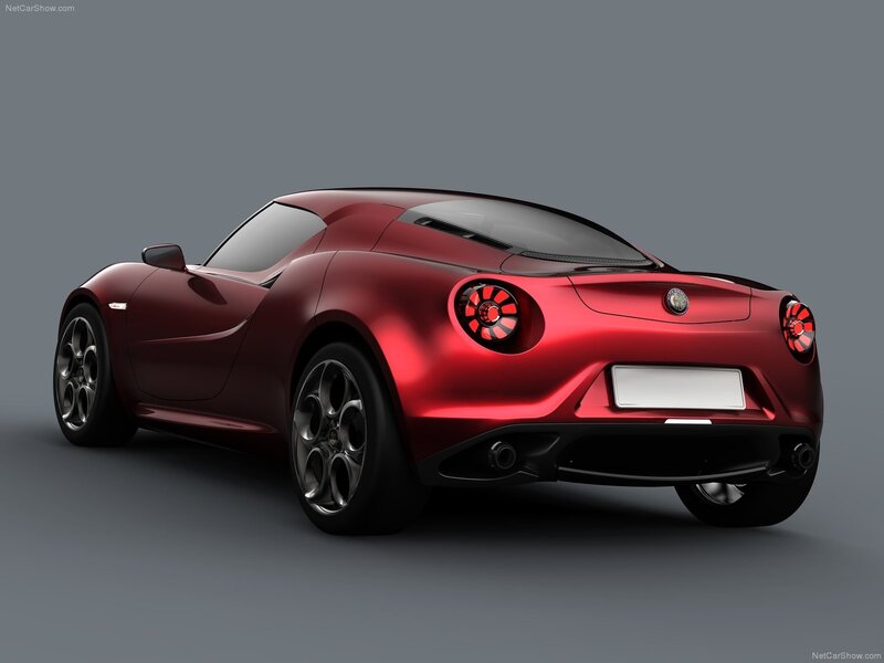 red alfa romeo sports car