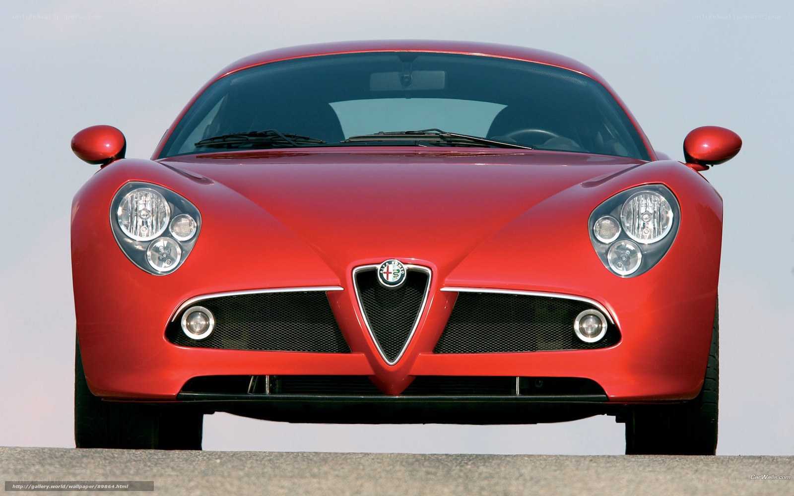 Red Alfa Romeo sports car