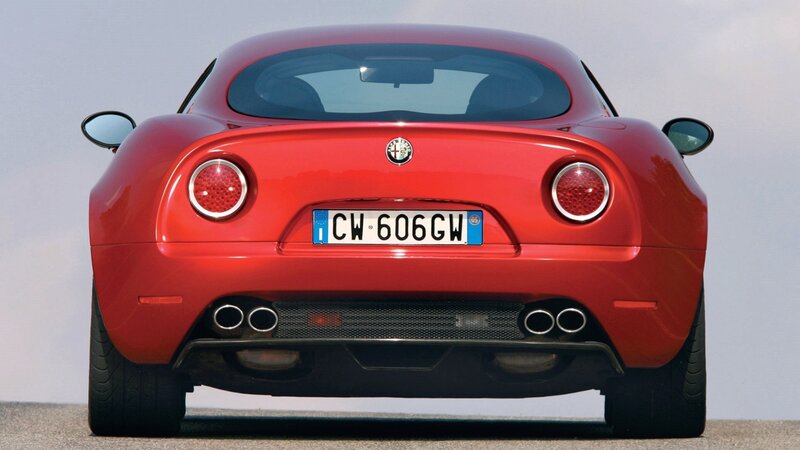 red alfa romeo sports car
