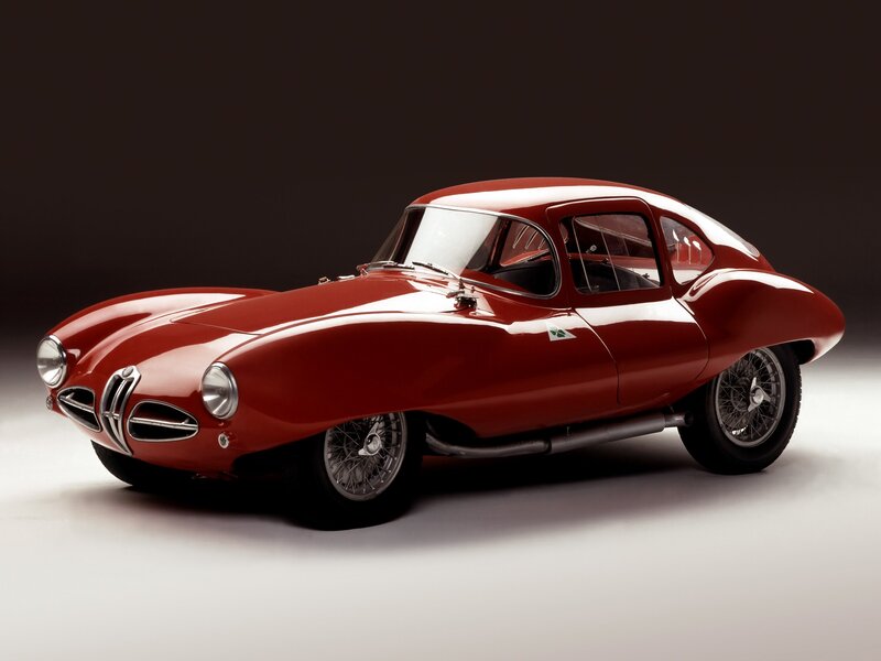 Red Alfa Romeo sports car