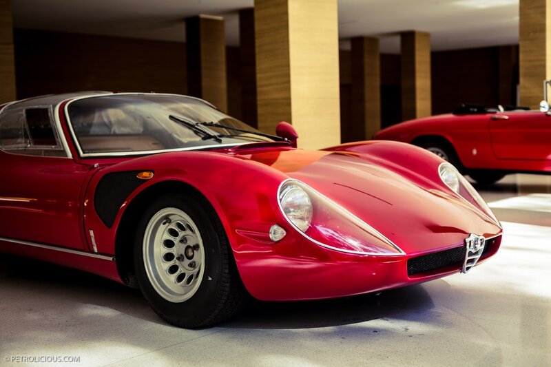 Red Alfa Romeo sports car