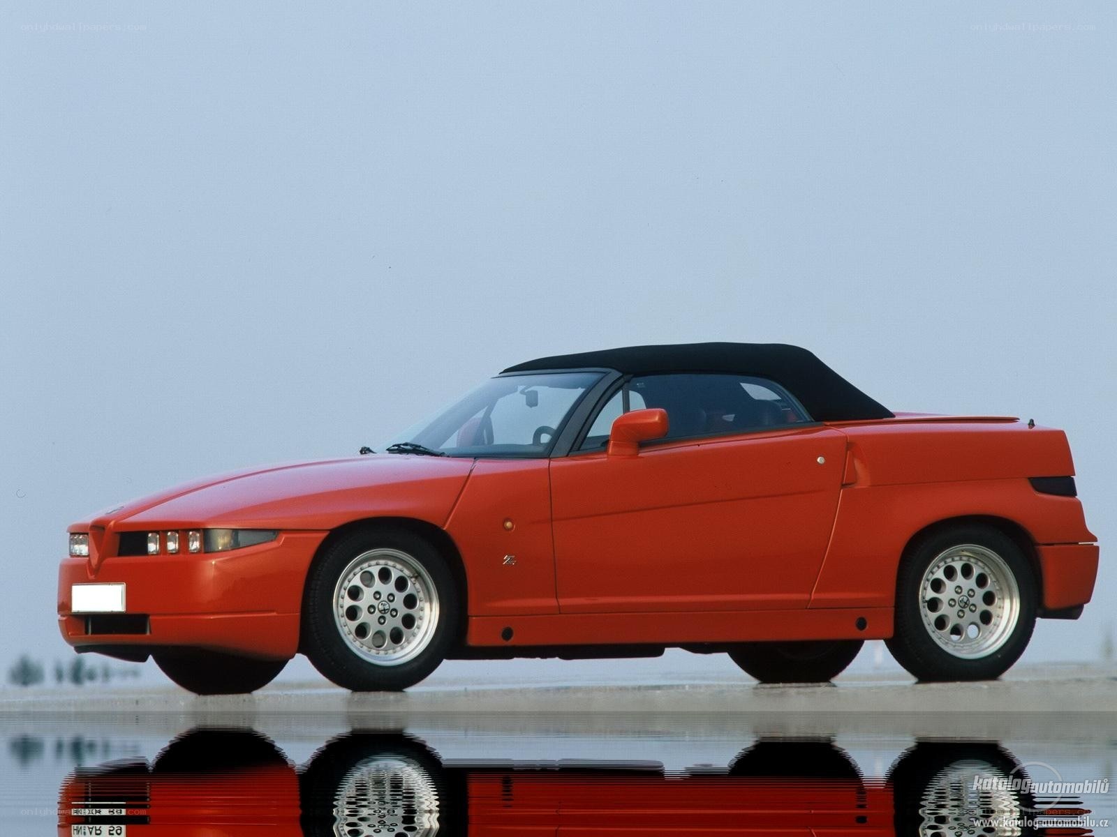 Red Alfa Romeo SZ convertible