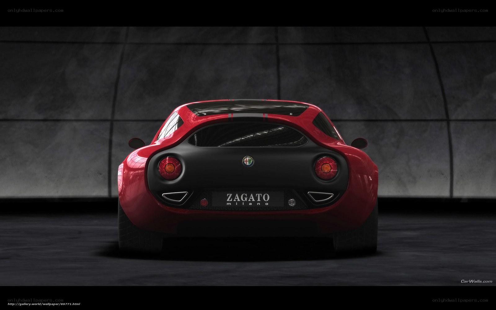 Red Alfa Romeo Zagato