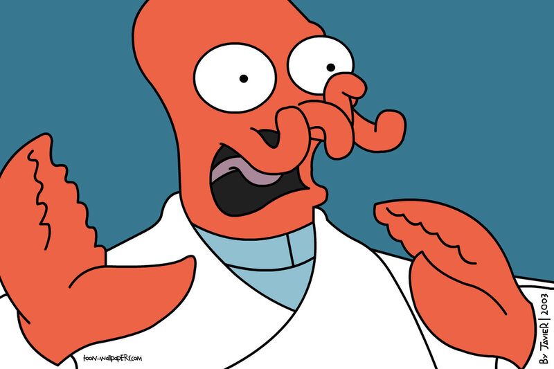 Red Alien Character — Surprised, Comic