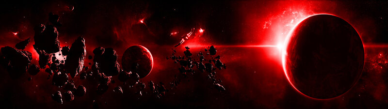 Red alien planet system