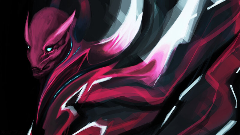 red alien warrior
