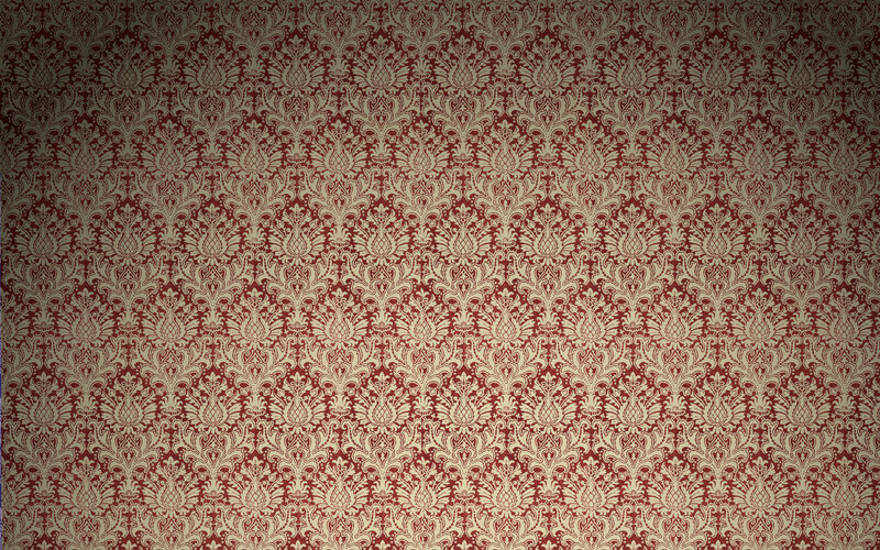 Red and Beige Damask Pattern