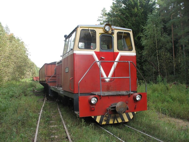 Red and Beige Locomotive
