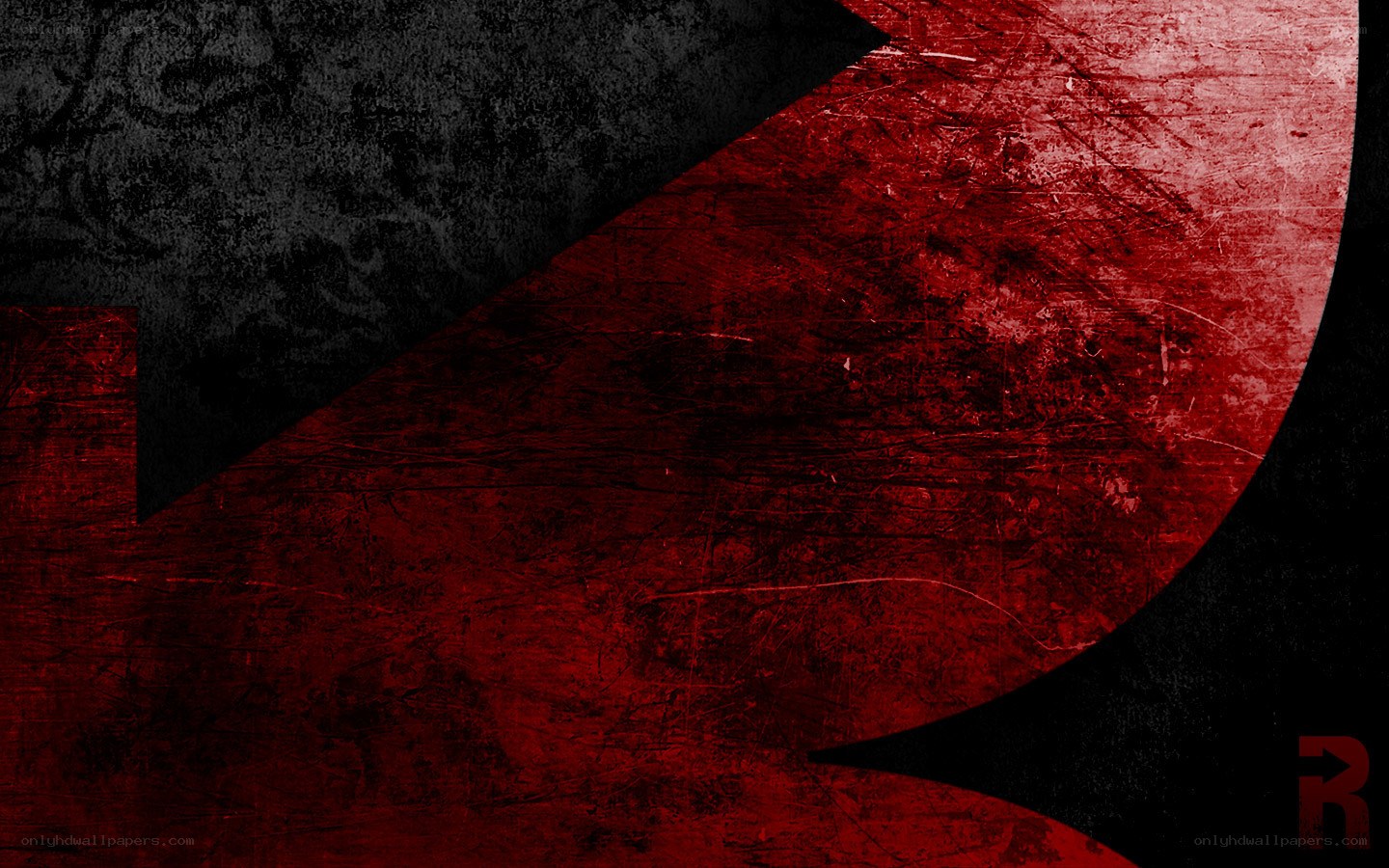 red and black abstract design