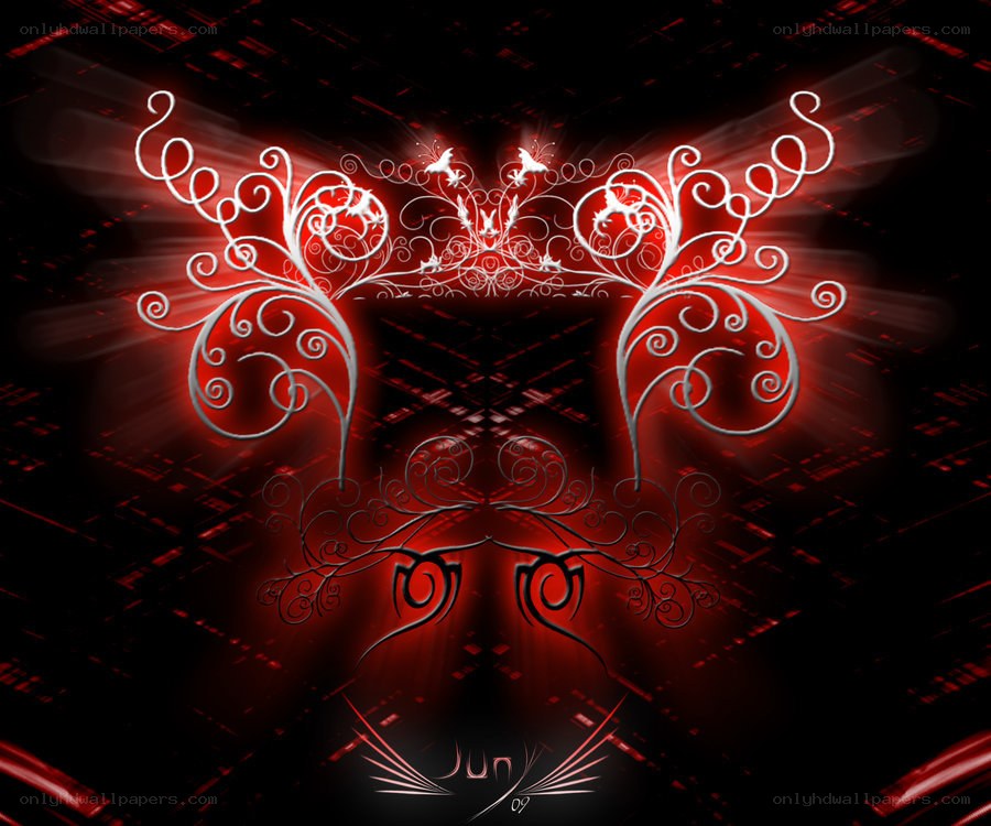 red and black abstract design
