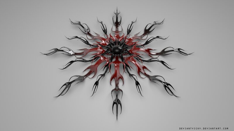 red and black abstract design