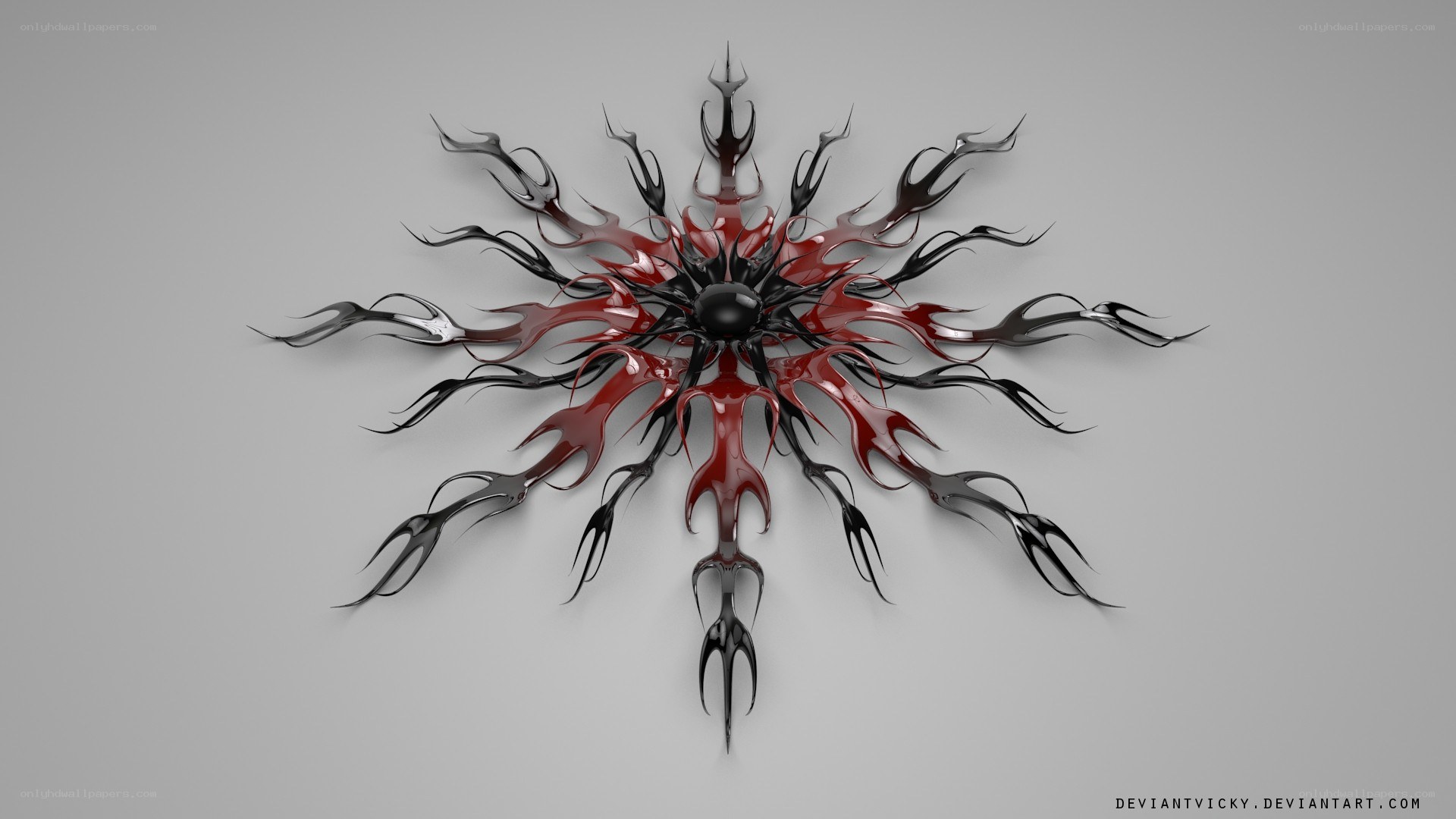 red and black abstract design