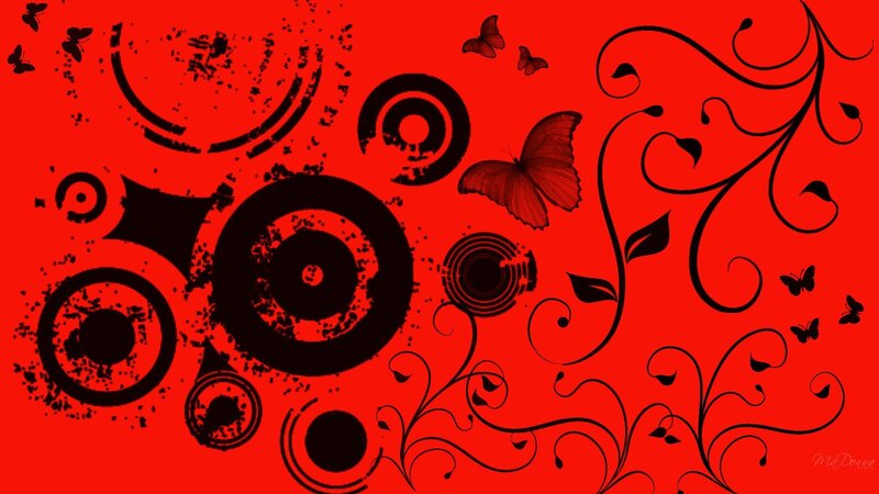 red and black abstract design