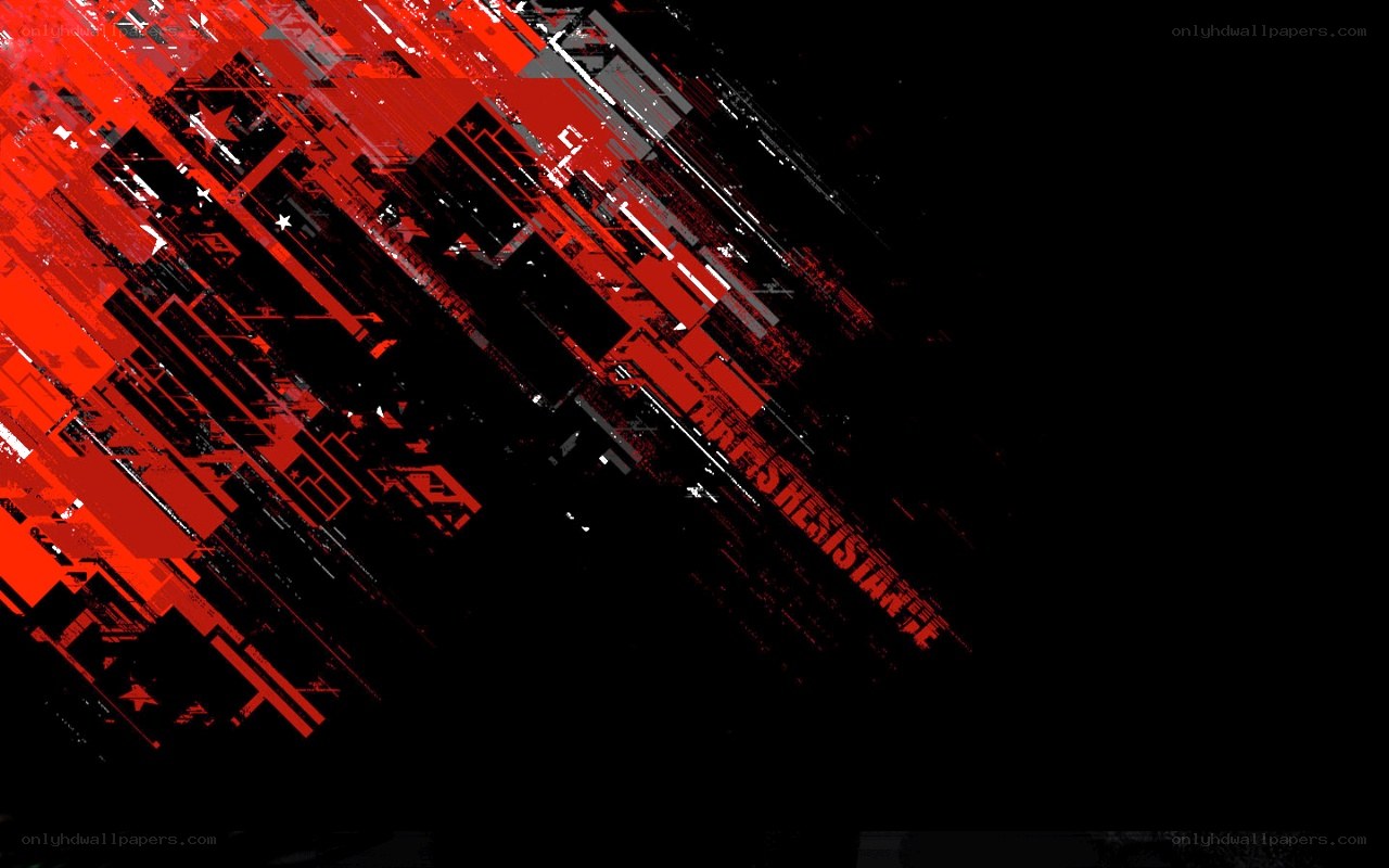 red and black abstract design