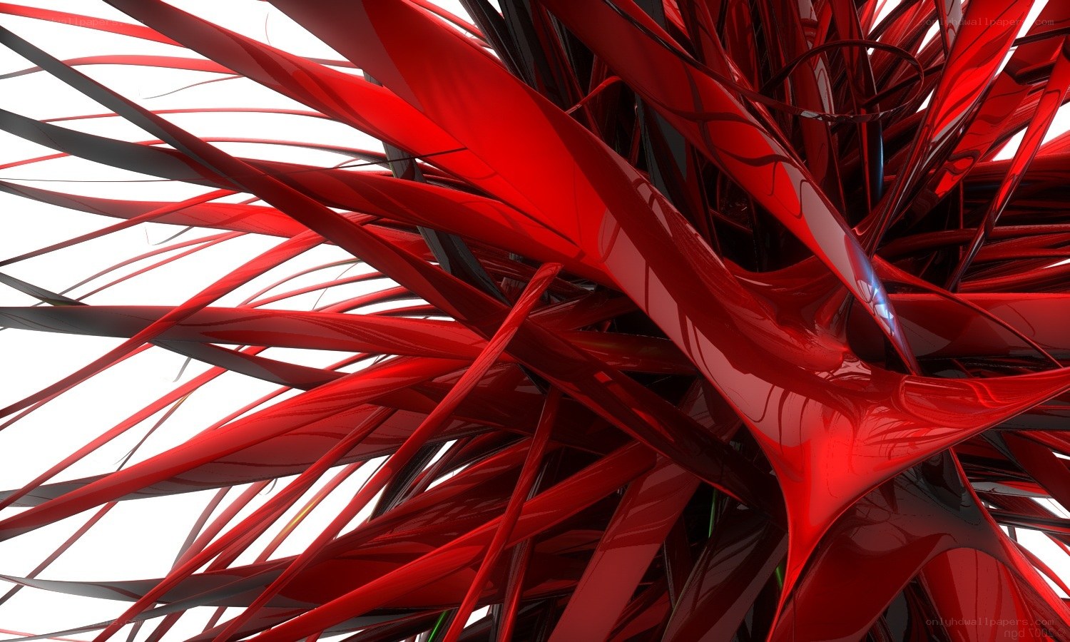 Red and black abstract design