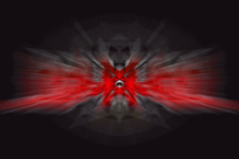 red and black abstract explosion