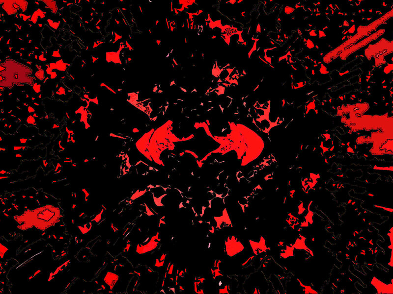 Red and Black Abstract Pattern — Chaotic