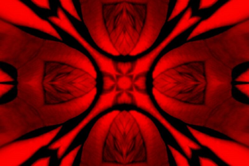 Red and Black Abstract Pattern — Intense