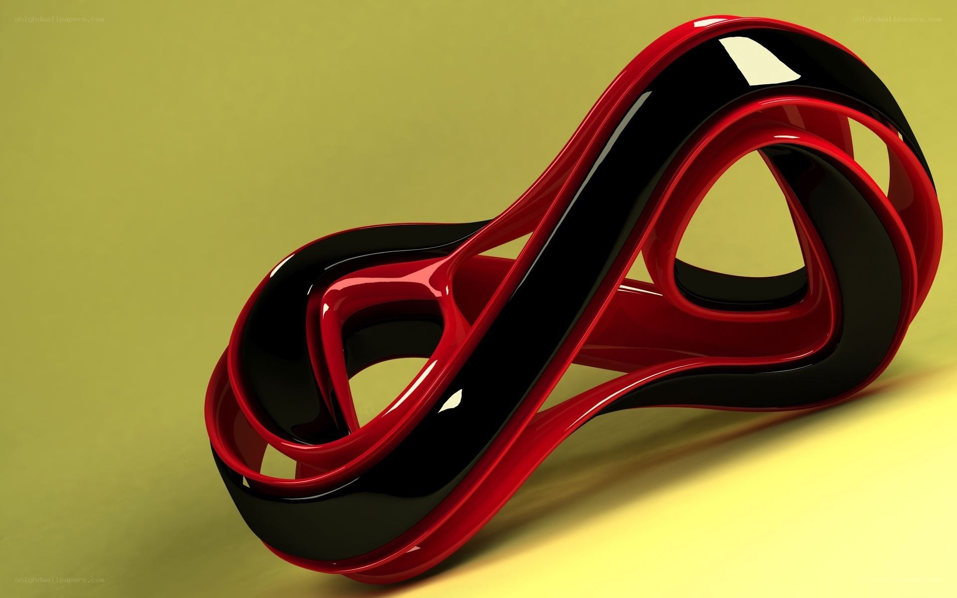 Red and black abstract sculpture