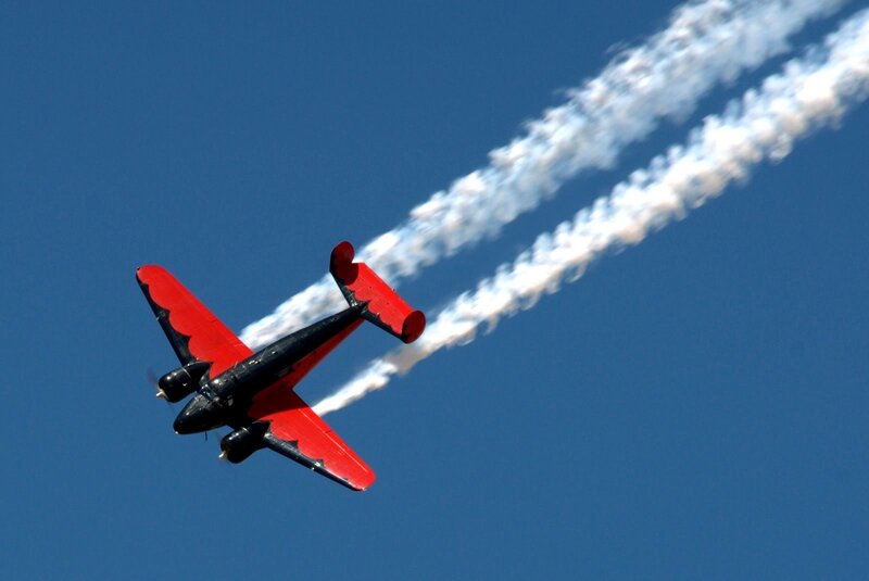 Red and Black Airplane
