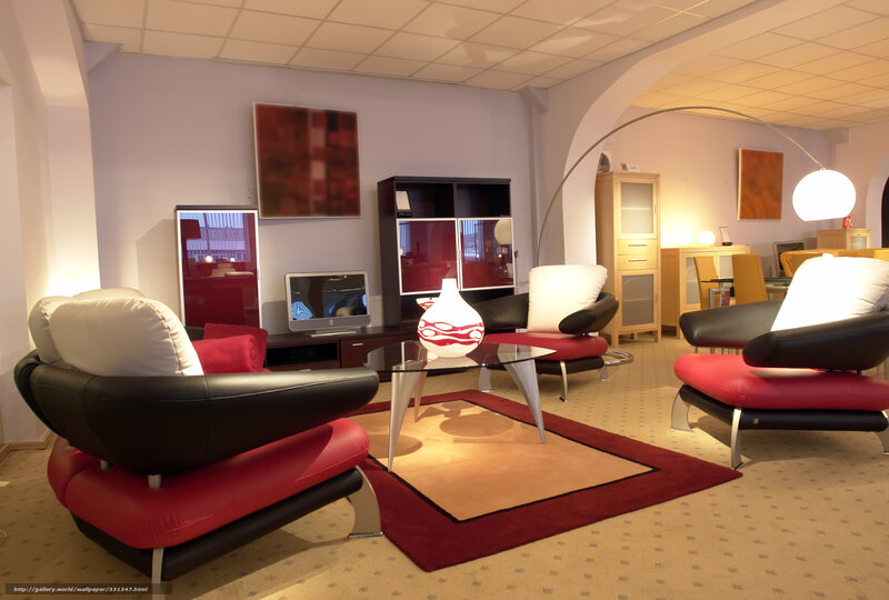 Red and Black Armchairs