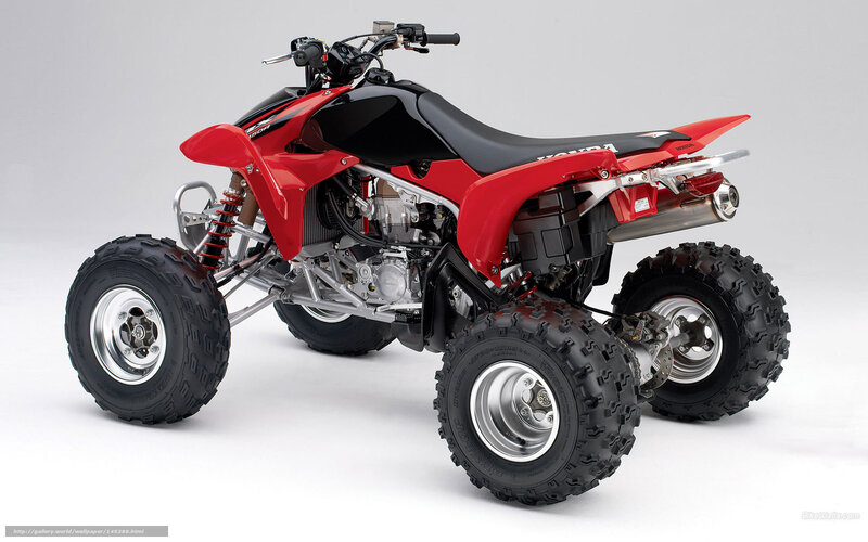 Red and Black Atv — Neutral, Photograph, Engine