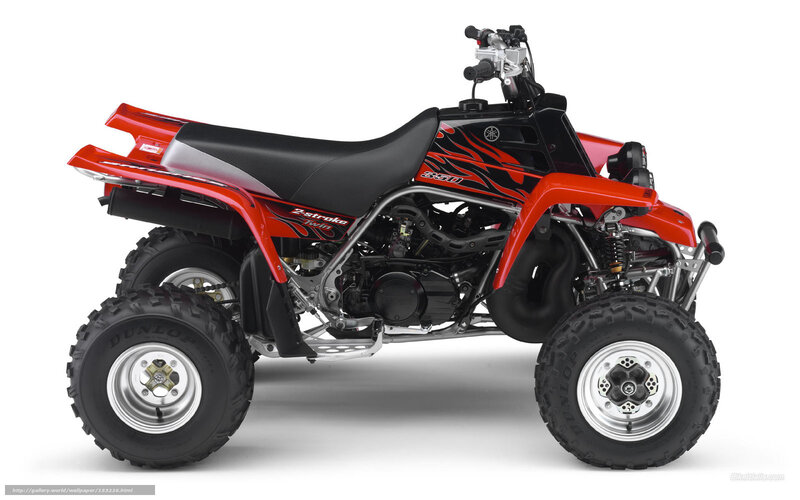 Red and Black ATV — Neutral, Photograph, Engine, Tires
