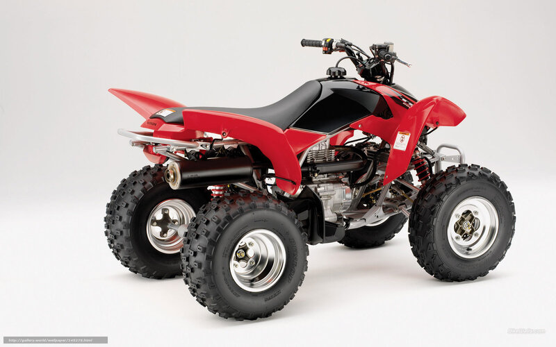 Red and Black Atv — Neutral, Photograph, Wheels