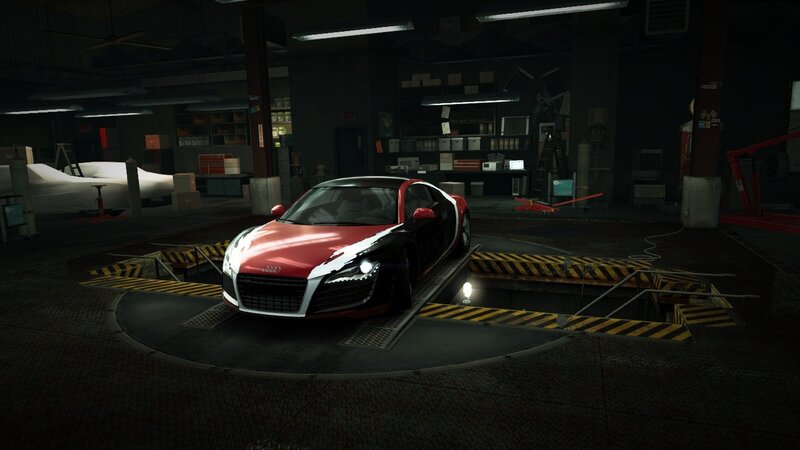 Red and Black Audi R8