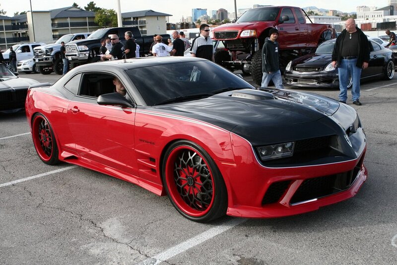 Red and Black Camaro — Outdoor