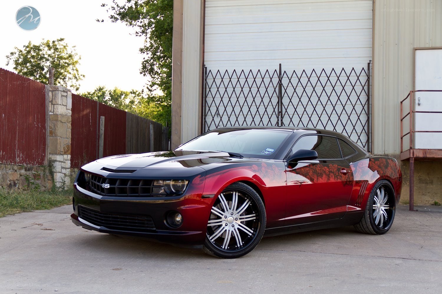 red and black camaro ss