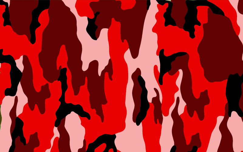 red and black camouflage pattern