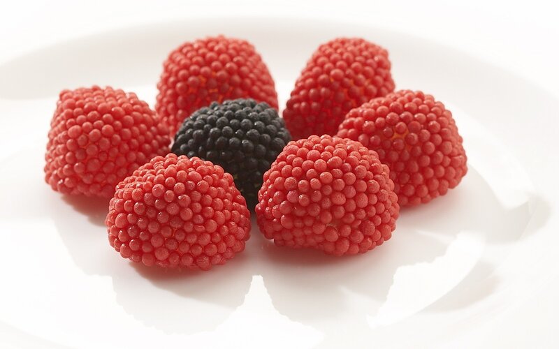 Red and Black Candies