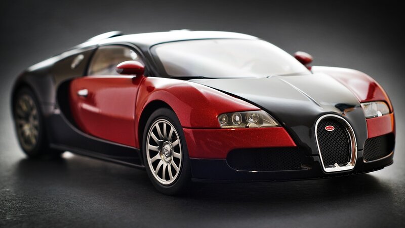 Red and Black Car — Dramatic, Photograph