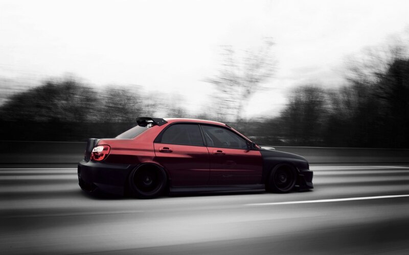 Red and Black Car — Dynamic, Photograph