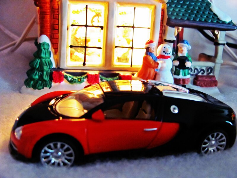 Red and Black Car — Festive, Winter